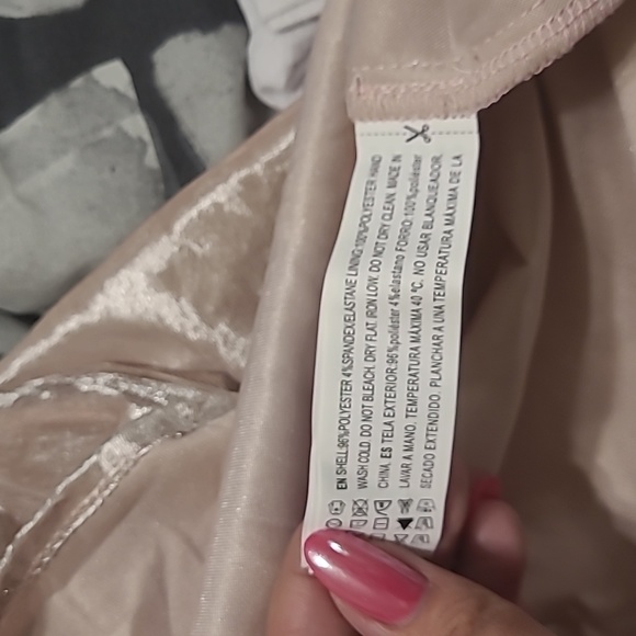 Light Pink Velvet Forever 21 Dress - Picture 7 of 7